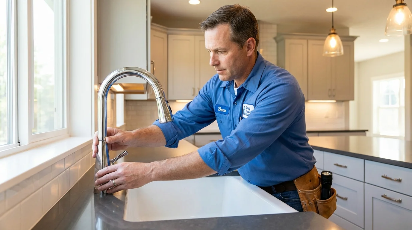 Kitchen faucet installation by Johns Plumbing LLC in Creston